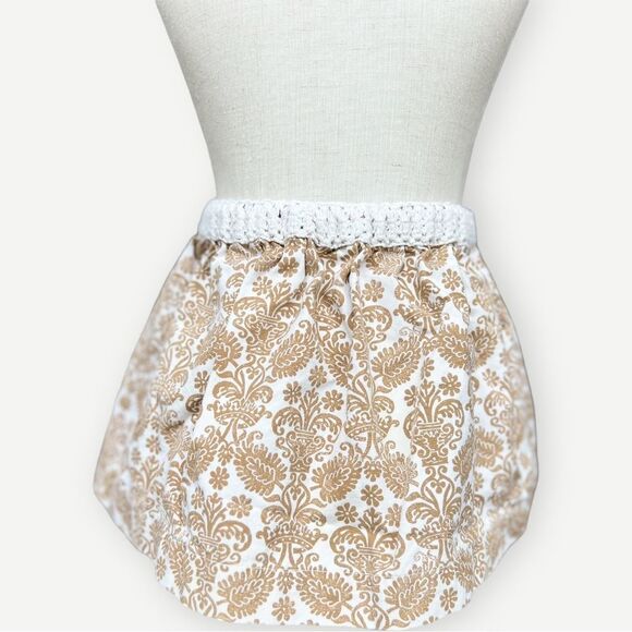 Little Peanut Baby Girls Kids Brown Stretchy Cotton Mini Skirt. 6-12 Months. - Picture 1 of 7
